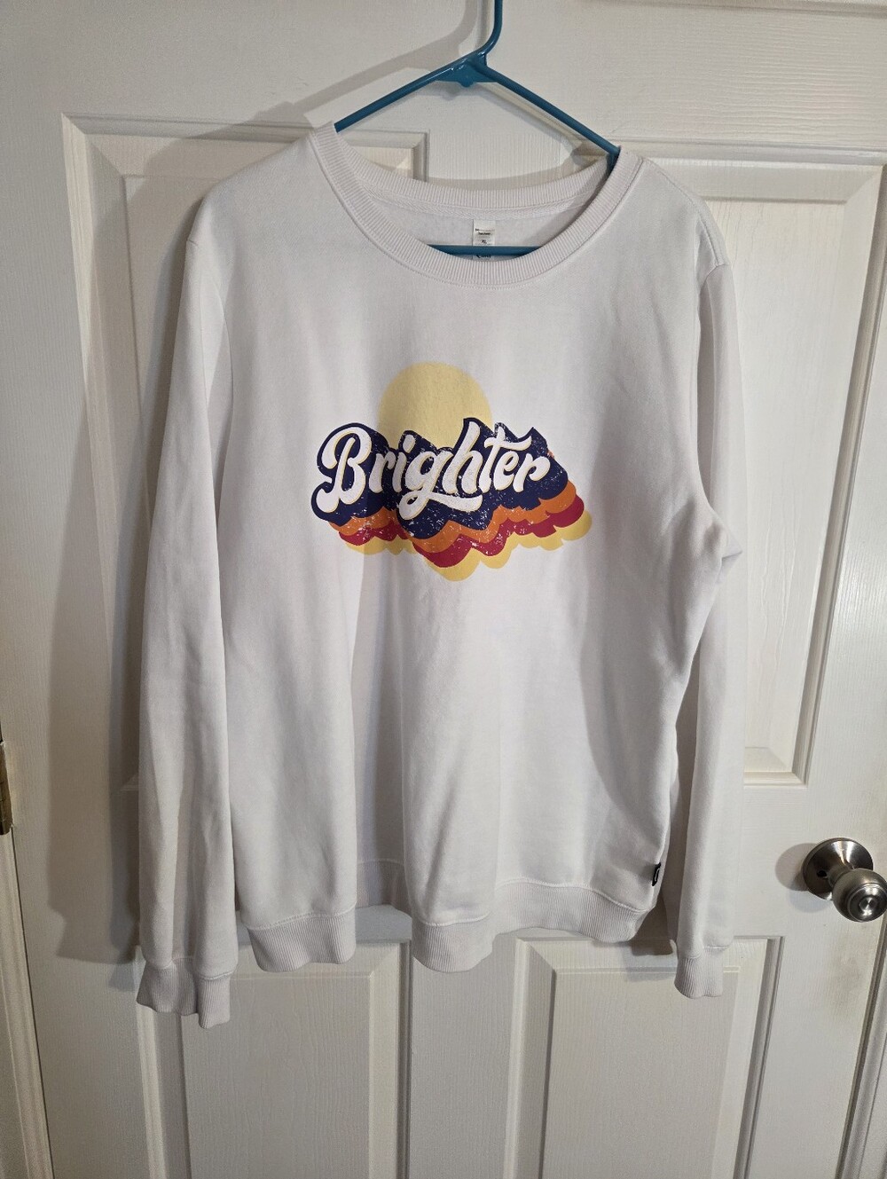 Zyia Active XL Brighter Graphic Sweatshirt White